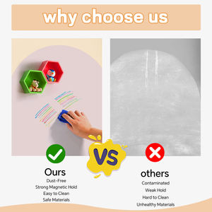 Pizarra Adhesiva Magnética Suave de Borrado en Seco Pizarra de Tiza Magnética en Arco <span class=keywords><strong>para</strong></span> Niños - Product Image 5