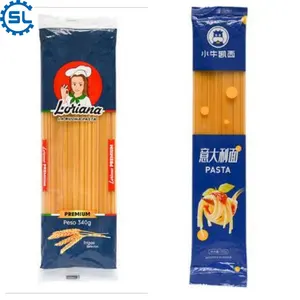 Completo automatico italiano lungo cuscino di Pasta di pesatura e macchina imballatrice