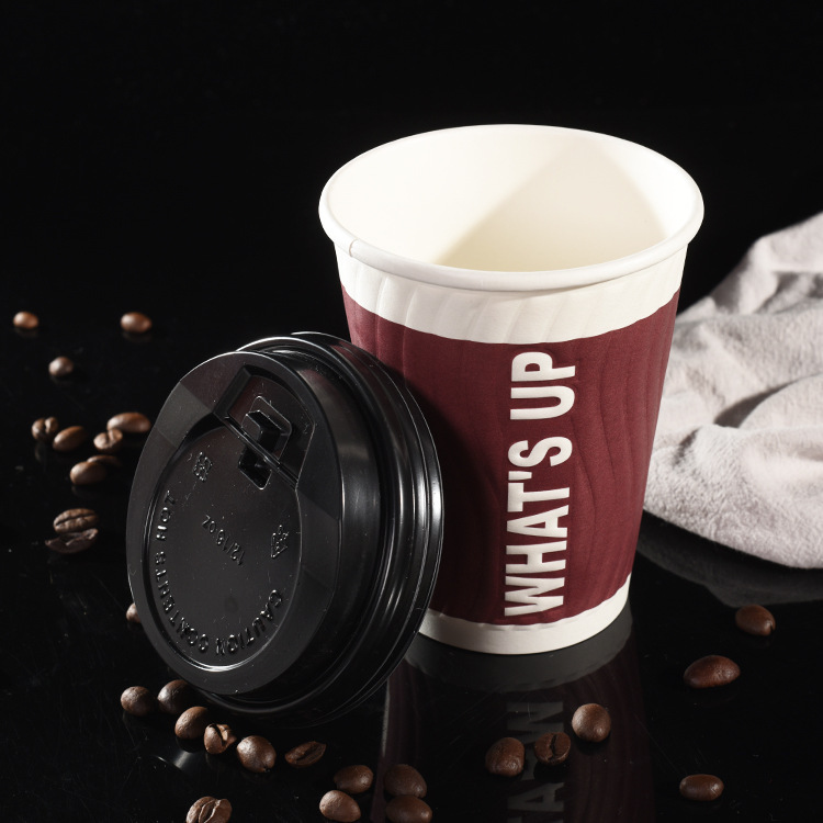 Disposable Paper Cups with Lids High