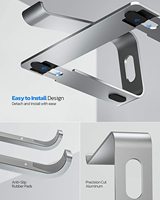 Support ergonomique en aluminium pour ordinateur portable, réglable et détachable pour ordinateur portable 11 16 pouces pour macbook pro notebook