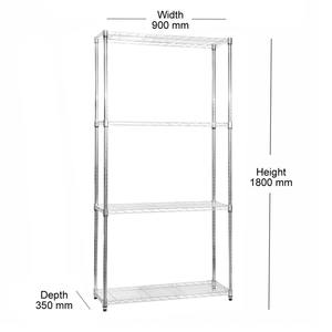 Großhandel Schwerlast-Chrom-Drahtregalsystem - Umweltfreundliche, Verstellbare Mehrzweck-Aufbewahrung für Haushaltsgegenstände & Getränke - Product Image 1