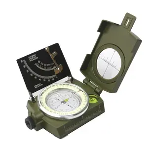 Multifunctional Waterproof Metal Sighting Navigation Compass with Inclinometer for Hiking, Camping, Boy Scout