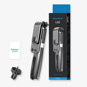 Perche à <span class=keywords><strong>selfie</strong></span> sans fil <span class=keywords><strong>L02</strong></span> 360 avec trépied et télécommande pour appareil photo, 1 m, pour téléphone portable - Product Image 3