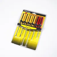 Ensemble d'outils magnétiques en acier inoxydable 6-en-1 pour la maison, tournevis manuel industriel/DIY, finition chromée, tête Phillips, OEM