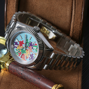 Montre DIY MINUTETIME Puzzle NH35, mouvement mécanique automatique NH35 NH38, cadran 39 mm 36 mm, étanche, verre saphir. - Product Image 4