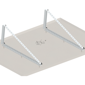 Soporte <span class=keywords><strong>de</strong></span> Montaje para Panel Solar ARTSIGN, Ajustable, <span class=keywords><strong>de</strong></span> Aluminio Perforado, en Forma <span class=keywords><strong>de</strong></span> L, para Instalación en Techos Planos - Product Image 1