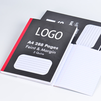 Pages intérieures lignées essentielles pour étudiants Espacement standard Style campus Cahier à liaison parfaite Pages épaissies Projet de notes Exercice