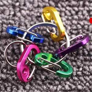 Mosquetones de Aluminio Tipo D AXL, Colores Variados, Capacidad de Carga de 5 kg, Uso en Exteriores, Ajuste Universal - Product Image 5