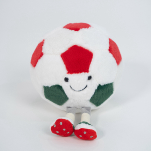 Peluche de football mignonne avec un visage souriant adorable et de petites jambes, cinq couleurs tendance, douce pour les enfants, cadeau sur le thème du sport - Product Image 5