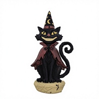 Décorations de fête d'Halloween : Pendentifs en feutre de sorcière, chat et citrouille, chat noir, fantôme, poupées suspendues pour la décoration intérieure