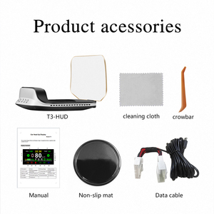 Support de téléphone portable pour <span class=keywords><strong>Tesla</strong></span> Model <span class=keywords><strong>3</strong></span> avec affichage GPS <span class=keywords><strong>HUD</strong></span> sur le pare-brise, Bluetooth et horloge, écran LED large - Product Image 6