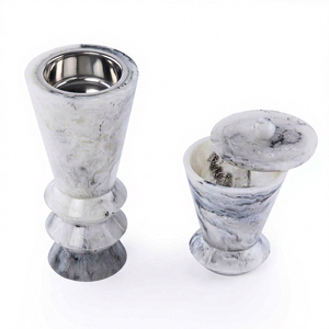 Quemador de Incienso Clásico Hecho a Mano, Ecológico, de Resina Epoxi y Madera de Sándalo, Acabado Premium, Elegante, para Bakhoor, Tendencia 2026 - Product Image 1