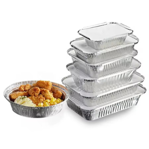 Barquettes en <span class=keywords><strong>aluminium</strong></span> personnalisées pour réchaud, taille standard, compatibles <span class=keywords><strong>micro</strong></span>-ondes, jetables, de qualité alimentaire, avec grille métallique, pour buffet - Product Image 1
