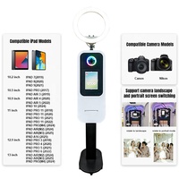 Kiosque photo selfie compatible avec iPad, machine photo DSLR avec emplacement pour imprimante intégré pour imprimante HITI P322W CP1500