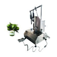 Dikte-instelbare kokosnootschiller fruitenschilmachine verse groene jonge kokosnoot