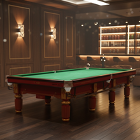 Vente directe d'usine, adapté aux tables de snooker de championnat du monde, table de snooker de 12 pieds.