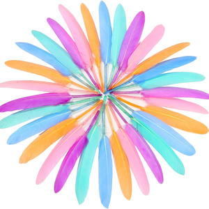 Plumas de Ganso Coloridas para Decoración de Escenarios y Fotografía, Halloween, Carnaval, Navidad, Día de la Independencia, Fiestas, Disfraces y Accesorios - Product Image 1
