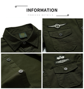 Nouvelle <span class=keywords><strong>chemise</strong></span> en jean boutonnée pour homme <span class=keywords><strong>avec</strong></span> poche à manches longues <span class=keywords><strong>chemise</strong></span> <span class=keywords><strong>cargo</strong></span> de sécurité formation randonnée - Product Image 3