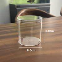 Coffrets Cadeaux en acrylique Boîte cadeau ronde transparente Emballage cadeau cosmétique Boîte de rangement ronde