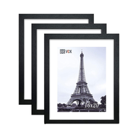 Bluesail BS013 16x20 cadres d'affiche 3 Pack noir MDF bois poli plexiglas UV imprimé affichage photos en Horizontal Vertical