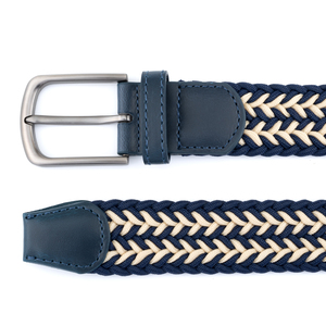 <span class=keywords><strong>Ceinture</strong></span> élastique tressée en cuir pour adulte, motif blé, en toile extensible tissée, <span class=keywords><strong>sans</strong></span> trous, pour jeans, décontractée, golf, sport - Product Image 3