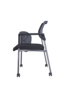 Chaise en maille moderne EAGLESEATING avec roulettes réglables en hauteur, table robuste et tablette d'écriture pour les réunions d'étudiants/d'équipe
