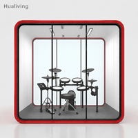 Cabine d'enregistrement insonorisée Huajing pour la pratique musicale, le chant, la guitare, le saxophone, studio acoustique ventilé