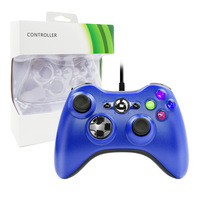 Pour Xboxs 360 contrôleur de jeu filaire caractéristique de Vibration populaire transfrontalière prend en charge la livraison directe vient emballage de boîte de couleur