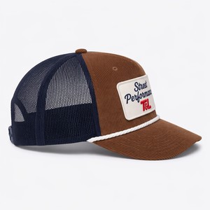 Wholesale Custom Applique Embroidery 5 Panel Camp <b>Cap</b> <b>Vintage</b> Corduroy Gorras Hat Manufacturer Screen Printed Sports Outdoor - Product Image 3
