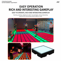 Carrelage de sol interactif à LED, jeu RGB à détection de mouvement, multijoueur pour les enfants, fête, piste de danse, divertissement, jeu parent-enfant