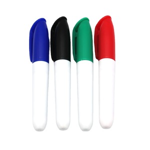 Personalized <b>Gift</b> Mini Whiteboard Marker Pen Short Customizable School Accessory with Black <b>Red</b> Ink Made Plastic EN71 Certified - Product Image 2