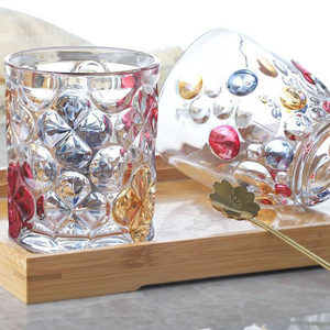 <span class=keywords><strong>Raymond</strong></span> Bohème Style Crystal Dot ménage tasse à eau en verre cristal - Product Image 3