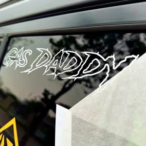 Thấp moq bán buôn có thể tháo rời UV chống thấm nước dán cửa sổ Decal tùy chỉnh vinyl xe DECAL dán