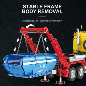 Reobrix Skip Loading Truck 22016 51 Pieces Plastic Remote Control Building Block Set for Ages 8-13 Unisex <b>Educational</b> <b>Toy</b> - Product Image 5