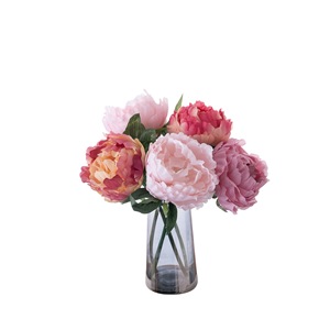 Fleur artificielle Nika Peony, branche unique, blanc, bleu, rose, violet, décoration de mariage et de maison - Product Image 5