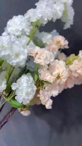 YH007 a buon mercato blu <span class=keywords><strong>serie</strong></span> fiore matrimonio fiori fiori blu reale fiori fiori di ciliegio rami fiori artificiali decorazione fiore - Product Image 3