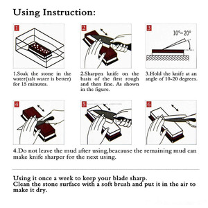 Knife Sharpening Stone 2 Side Grit <span class=keywords><strong>1000</strong></span>/<span class=keywords><strong>4000</strong></span> Best Whetstone Sharpener - Product Image 6
