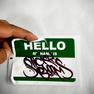 Pegatina de vinilo destructible de seguridad personalizada, logotipo de marca impermeable, adhesivo de papel frágil de un solo uso, pegatinas de cáscara de huevo - Product Image 2