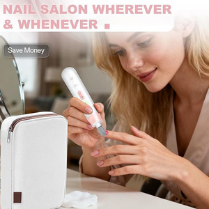 Taladro Eléctrico Inalámbrico para Uñas, Herramienta Portátil de Manicura y Pedicura, Lima de Uñas Recargable con Luz LED y Kit de Brocas - Product Image 4