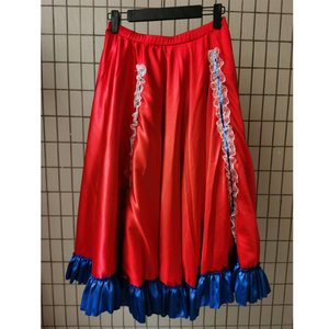 Trajes de baile para niñas baile para adultos Francia <span class=keywords><strong>Cancan</strong></span> vestido falda actuación escenario volantes España tobillo longitud Split vestido largo - Product Image 1