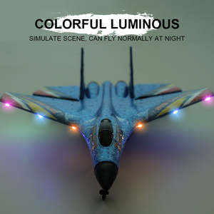 Schlussverkauf Su-27 ferngesteuertes Flugzeug Handwurf-Gyrostabilisator Anti-Fall-Schaum-Glider-Kämpfer Jet-Flugzeug - Product Image 4