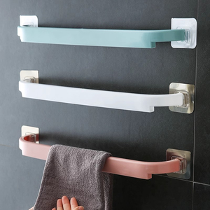 Nuevo 2026: Estante de Almacenamiento Multifuncional de Pared, Sin Perforaciones, Barra para Toallas Individual, Precio de Fábrica al Por Mayor - Product Image 1