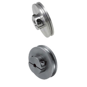 Kustom paduan aluminium Puli U V H alur tipe idler pulley dengan bantalan untuk sabuk bulat - Product Image 6