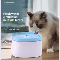 Fontaine à eau automatique pour chat avec filtre, en plastique, écologique, pompe ultra-silencieuse, circulation d'eau, arrêt automatique en cas de fonctionnement à sec