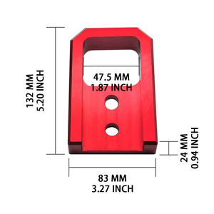 Ganchos de Remolque para Vehículos Todoterreno, Acabado Rojo en Aluminio, Compatibles con Toyota Tacoma, Land Cruiser 250, 4Runner, Kit de Actualización de Instalación Directa - Product Image 3