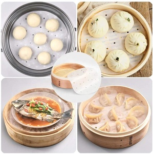 Antiadherente de <span class=keywords><strong>doble</strong></span> cara para <span class=keywords><strong>Airfryer</strong></span> Liner Horno Microondas Cesta de vapor de bambú para alimentos para galletas y pan - Product Image 6