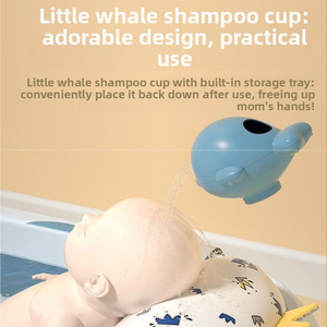 Baignoire pliable pour bébé Summer Infants, grande taille, en plastique PP, portable, antidérapante, pour nouveau-né, 2-en-1, position assise et allongée, utilisation domestique sécurisée - Product Image 5