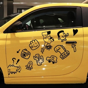 Autocollants de voiture personnalisés autocollants extérieurs de voiture modifiés masquant les éraflures décoration ne perd pas les autocollants de couleur - Product Image 4