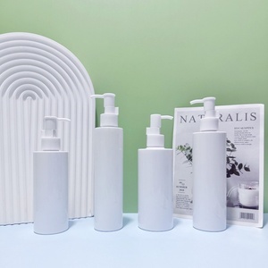 Luxury Wholesale 200ml 300ml Body Wash <b>Bottle</b> Eco Friendly Shampoo and Conditioner White Plastic <b>Pump</b> <b>Bottles</b> with Gold Head - Product Image 5