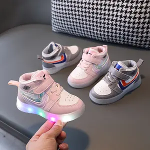 2024 New Men's And Women's Luminous Children's Shoes Casual Shoes Soft Soled LED Bright Light Baby Shoes